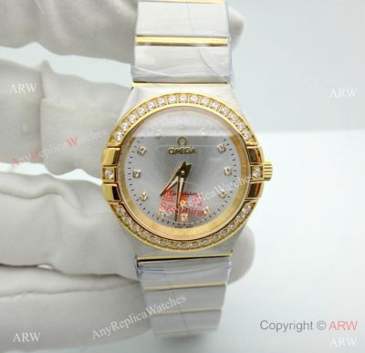 Best Copy Omega Constellation Two Tone watch Women 28mm Quartz